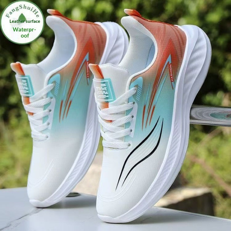 Men's Waterproof Slip-On Sneakers | Soft-Sole Leather Athletic Casual Shoes