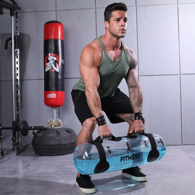 Transparent Water Dumbbell for Fitness Training and Weightlifting Exercise Equipment