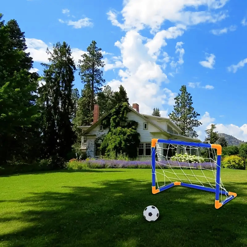 Foldable Kids Soccer Goal Set for Indoor and Outdoor Sports Play