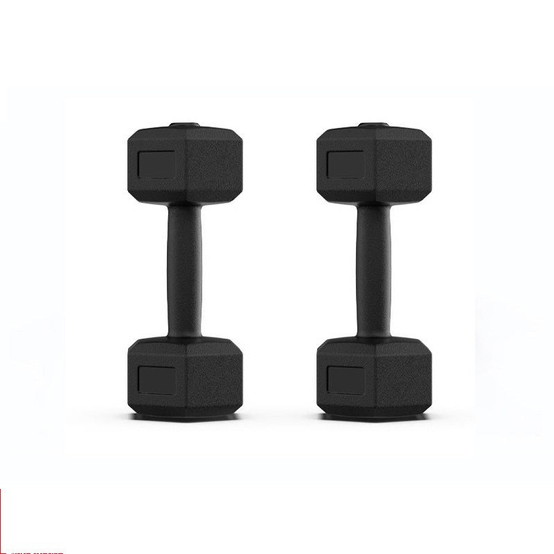 Rubberized Dumbbells for Arm Muscle Training and Home Fitness Workouts