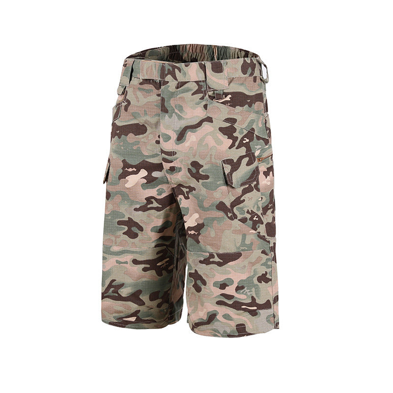 Outdoor Sports Workwear Set with Casual Shorts for Leisure Activities
