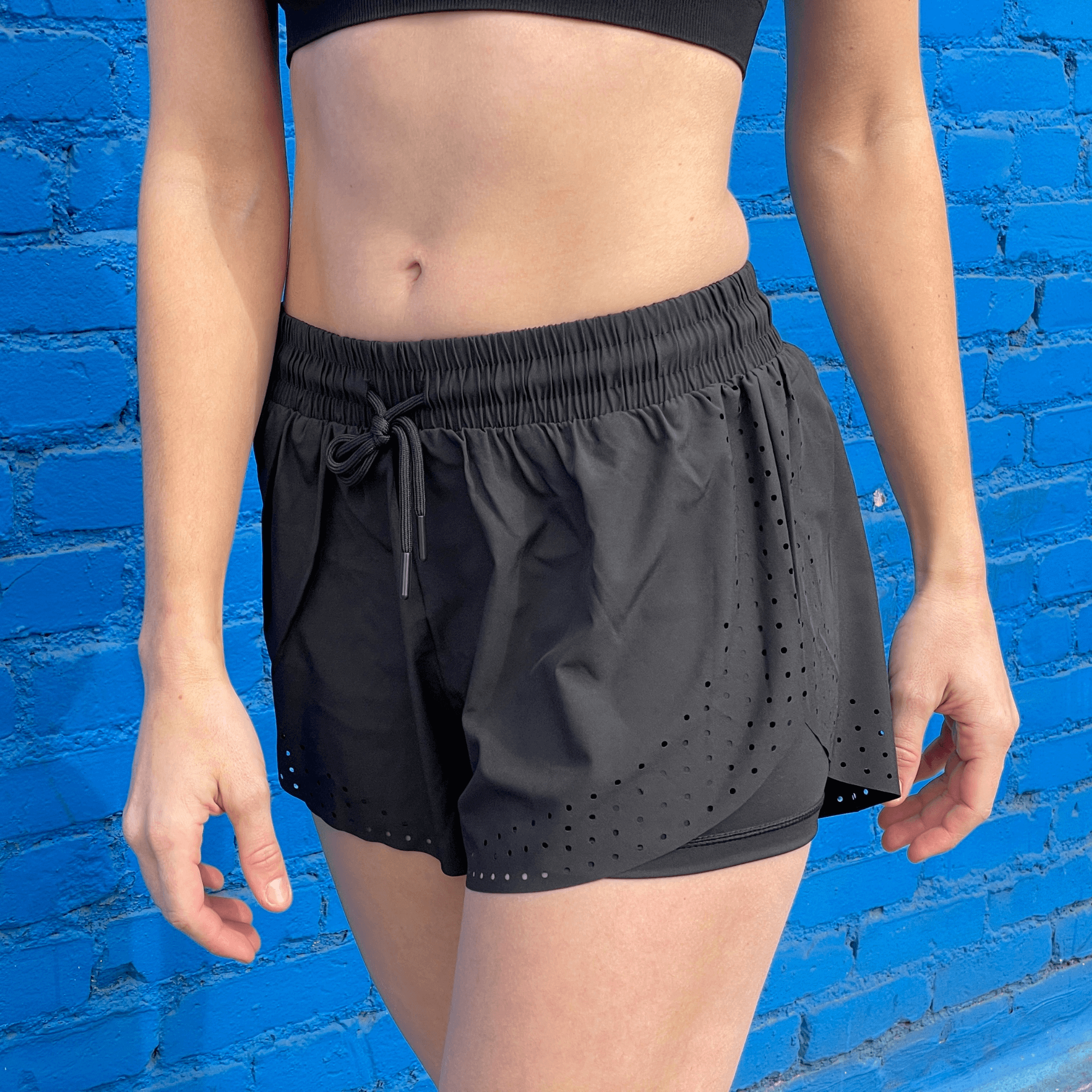 Arielle Athletic Shorts with Built-In Compression for Active Workout Comfort