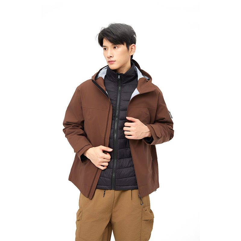 Mountain Hard Shell Jacket for Waterproof Windproof Outdoor Mountaineering Protection