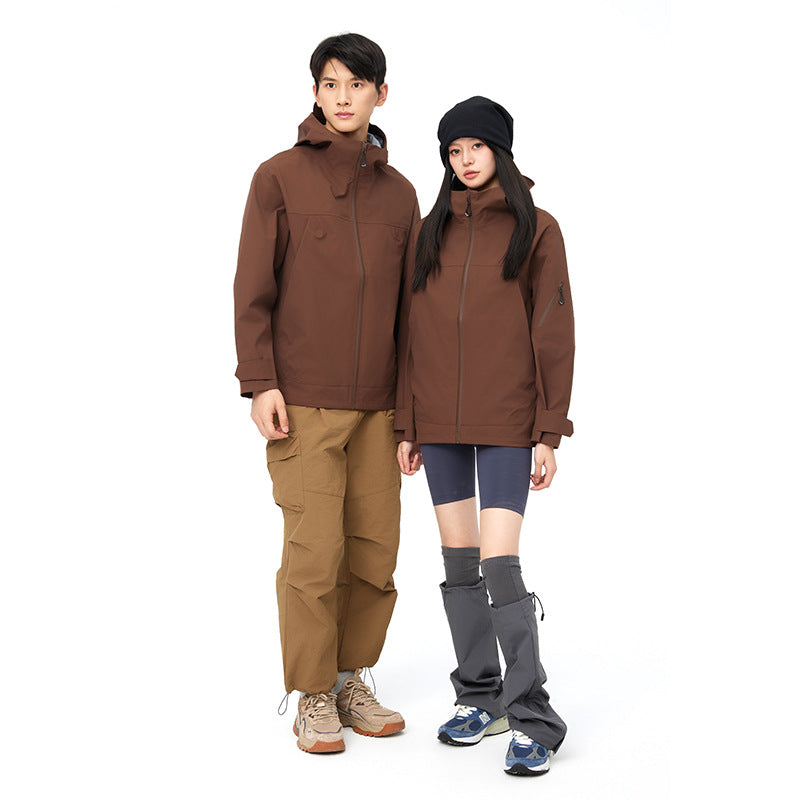Mountain Hard Shell Jacket for Waterproof Windproof Outdoor Mountaineering Protection