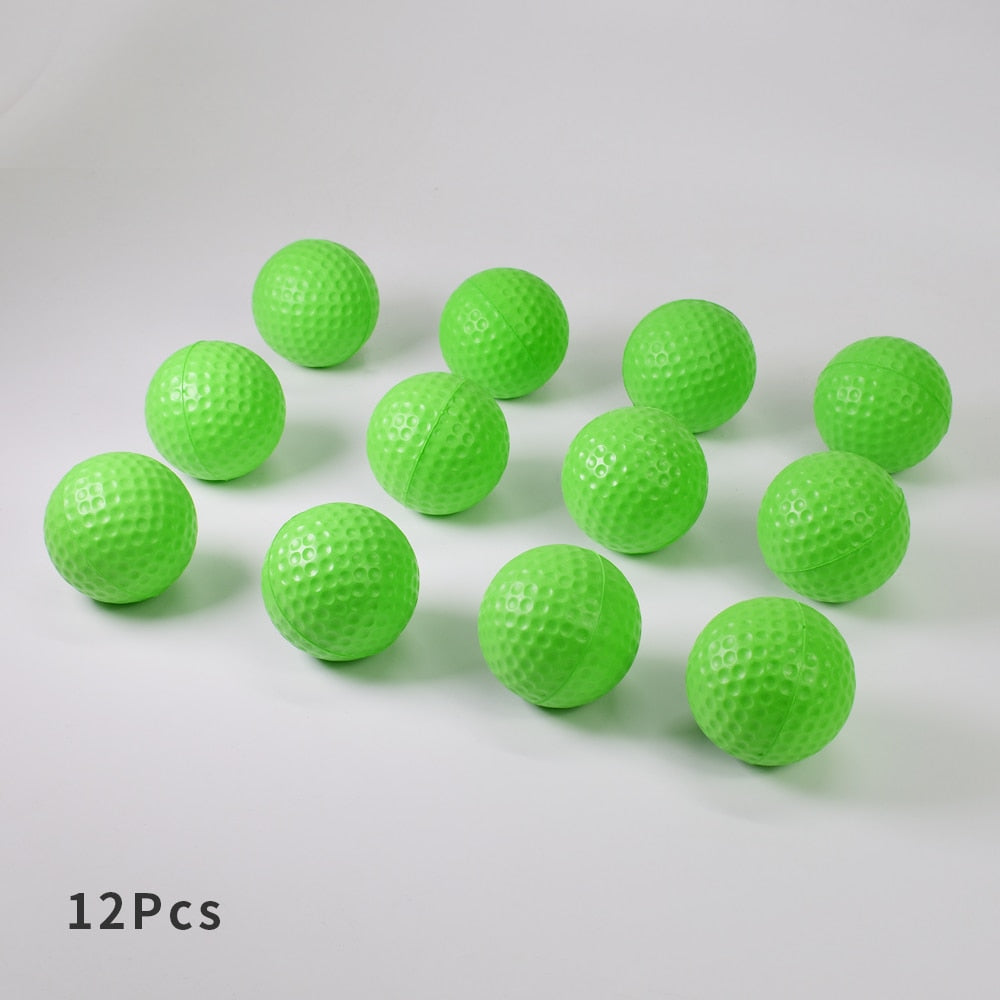 12Pcs Foam Golf Balls for Indoor Outdoor Practice and Swing Training