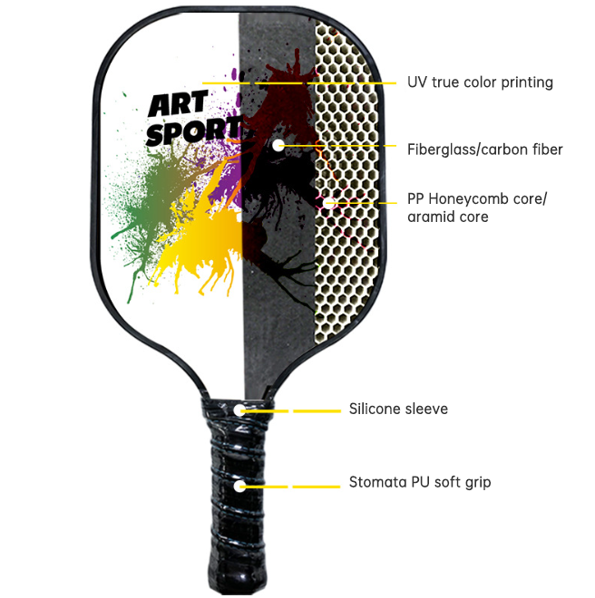 Beach Tennis Paddle Set with High Strength Pickleball Rackets Equipment