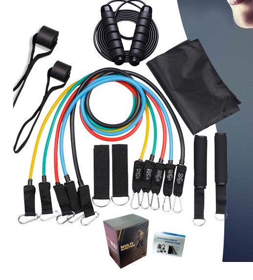 Resistance Bands Set with Door Anchor for Home Workout Training Exercises