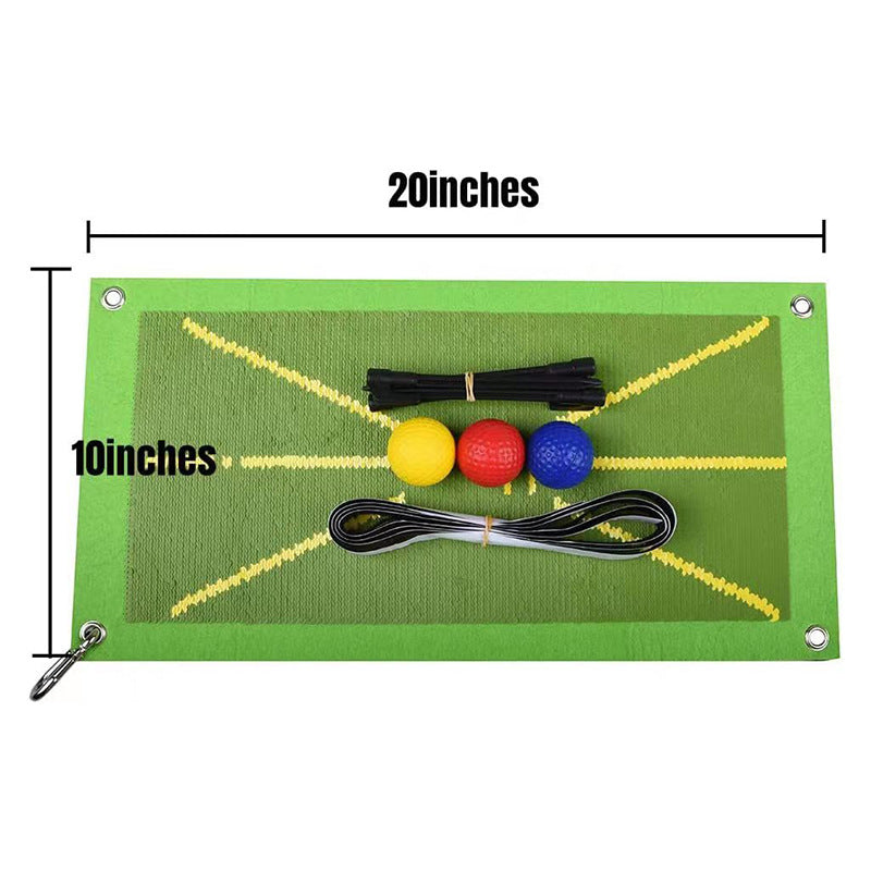 Golf Swing Training Mat for Practice Tracking and Directional Accuracy Improvement