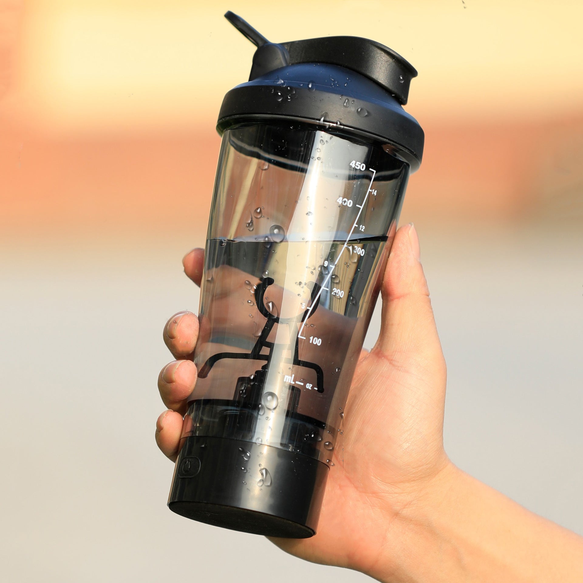 450ml Electric Protein Shaker Cup with Automatic Vortex Mixing Technology