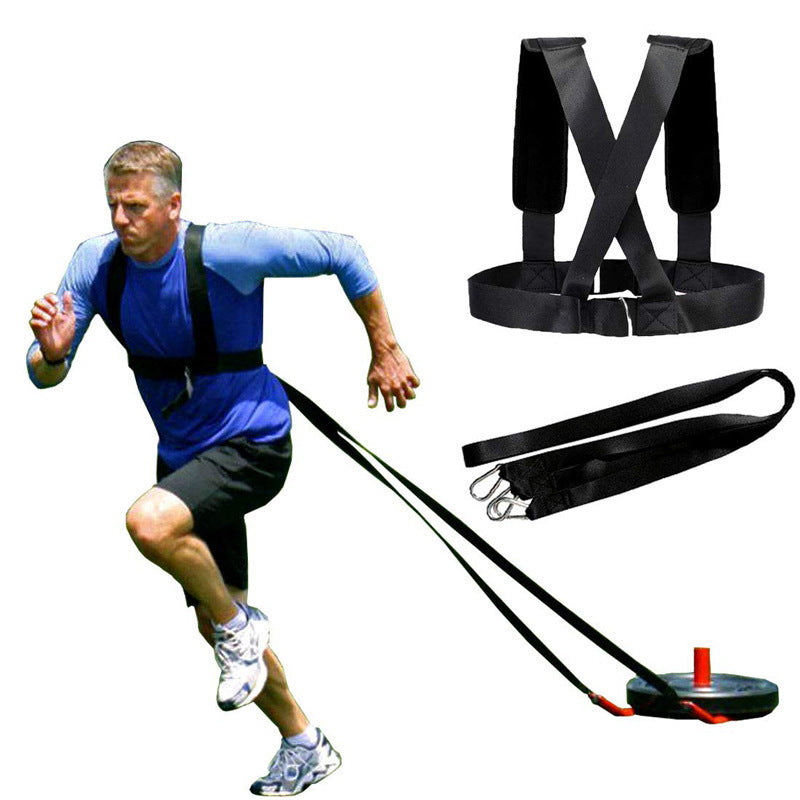 Resistance Fitness Band with Shoulder Strap for Running Speed Training Exercises