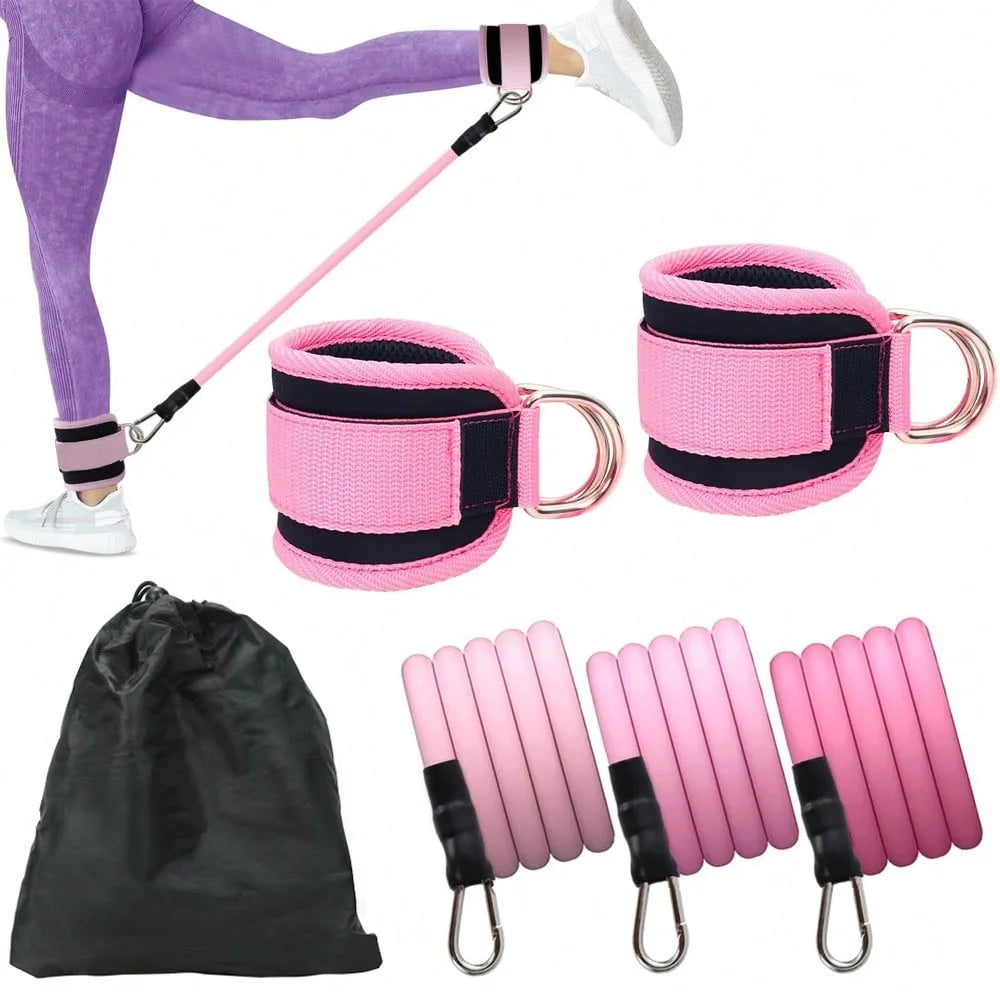 Natural Latex Resistance Bands for Hip Leg and Yoga Training Workouts
