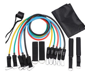 Resistance Bands Set with Door Anchor for Home Workout Training Exercises