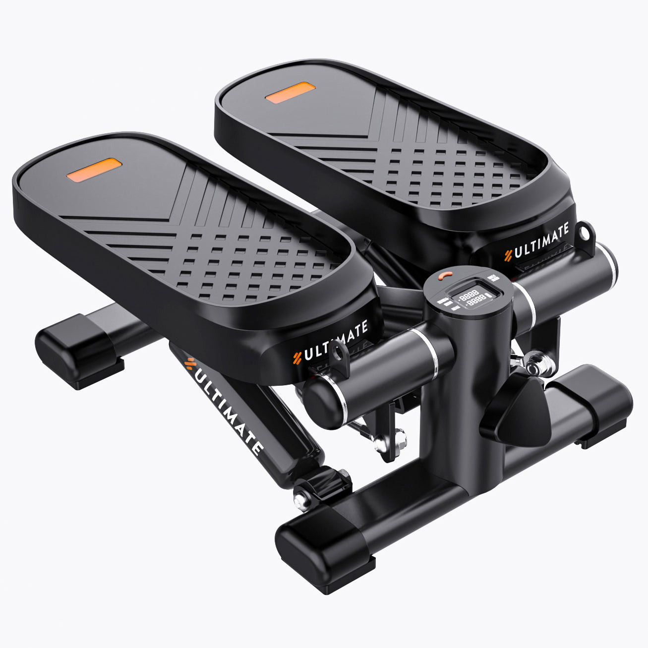Mini Stepper with Resistance Bands and LCD Monitor for Home Exercise