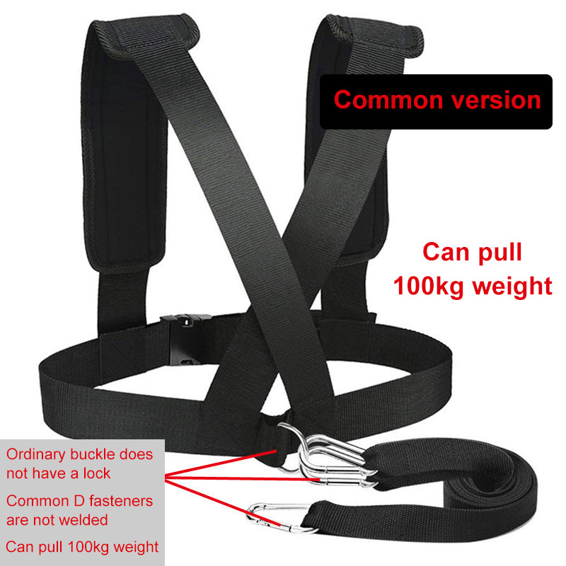 Resistance Fitness Band with Shoulder Strap for Running Speed Training Exercises