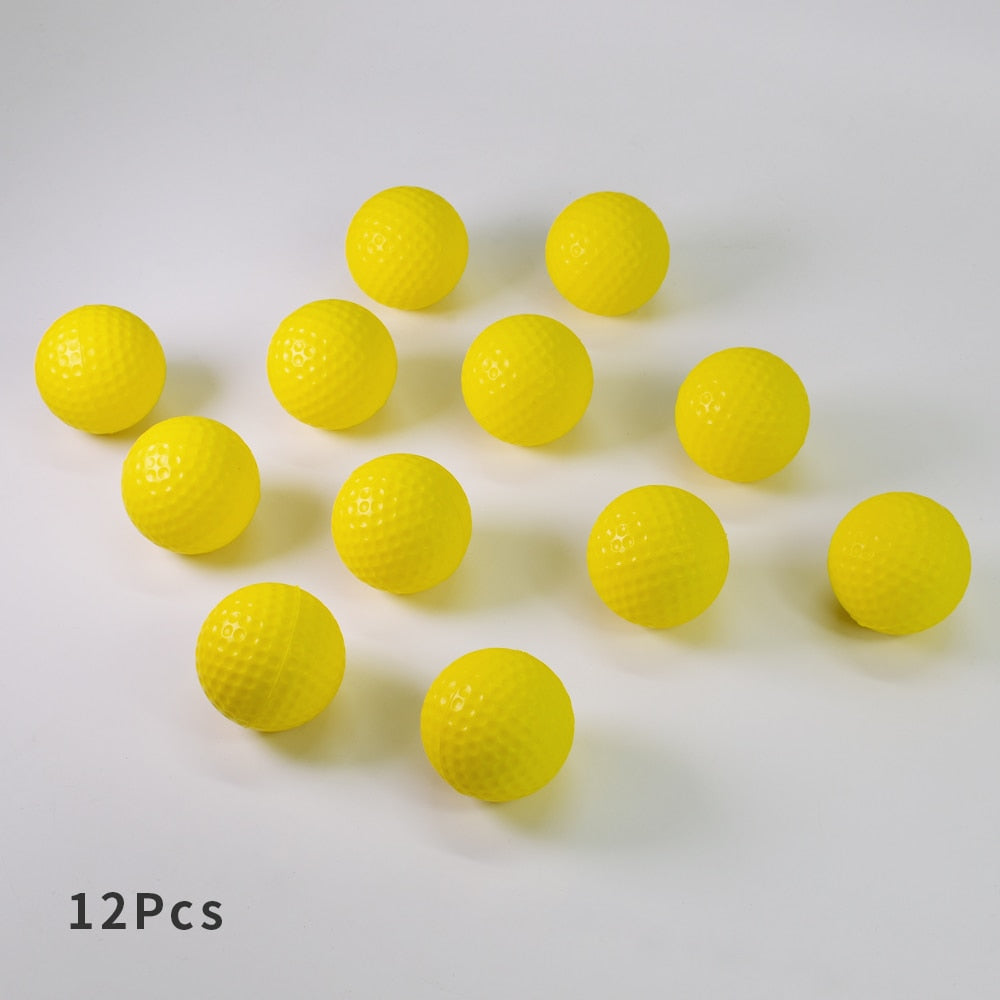 12Pcs Foam Golf Balls for Indoor Outdoor Practice and Swing Training