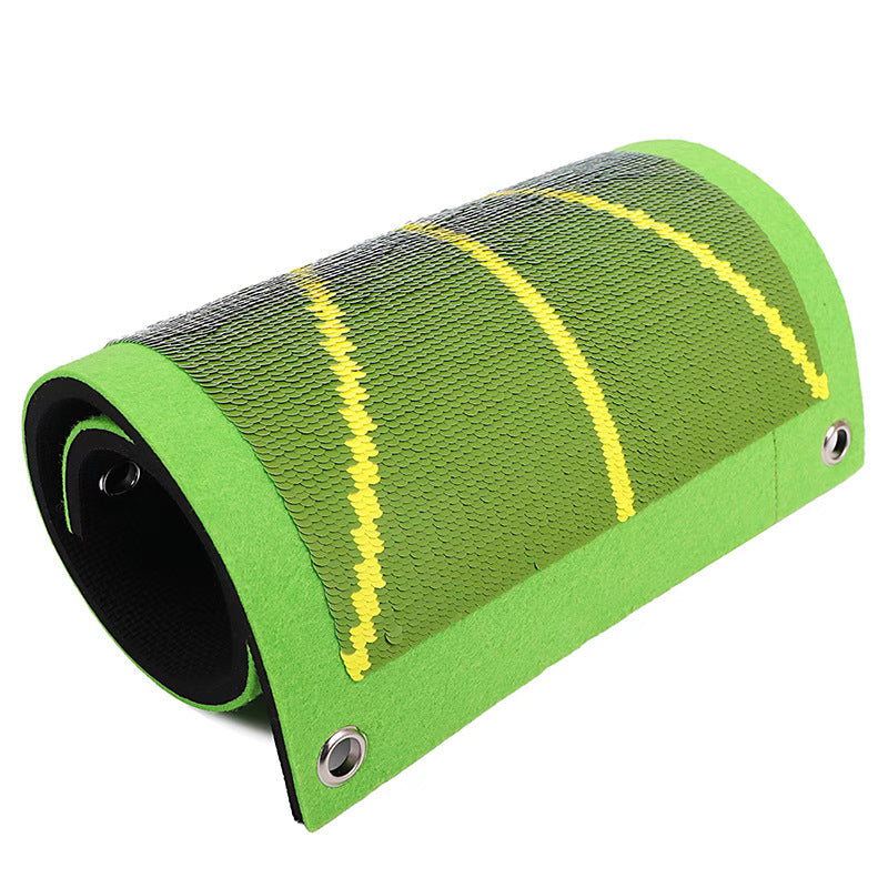 Golf Swing Training Mat for Practice Tracking and Directional Accuracy Improvement