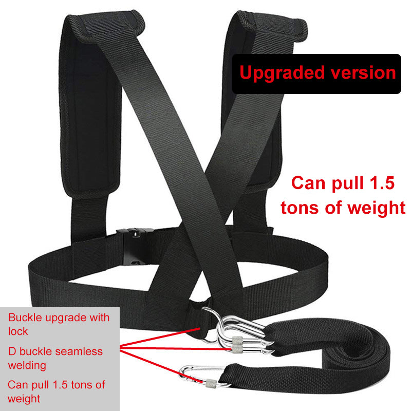 Resistance Fitness Band with Shoulder Strap for Running Speed Training Exercises