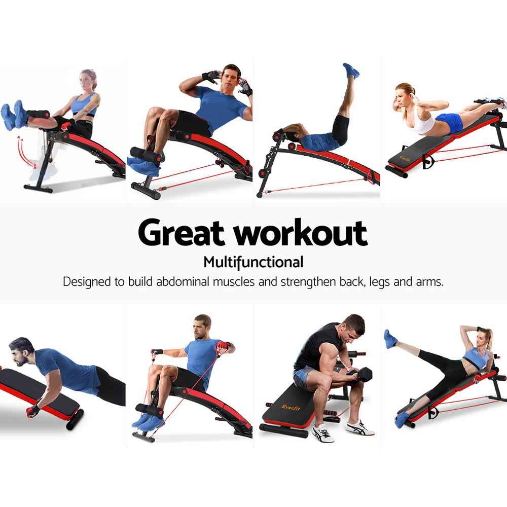 Adjustable Sit Up Bench for Home Gym Fitness and Weight Training