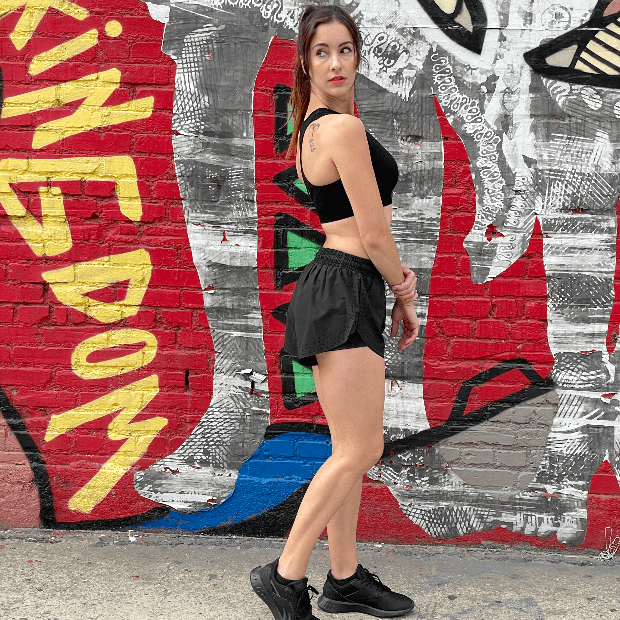 Arielle Athletic Shorts with Built-In Compression for Active Workout Comfort
