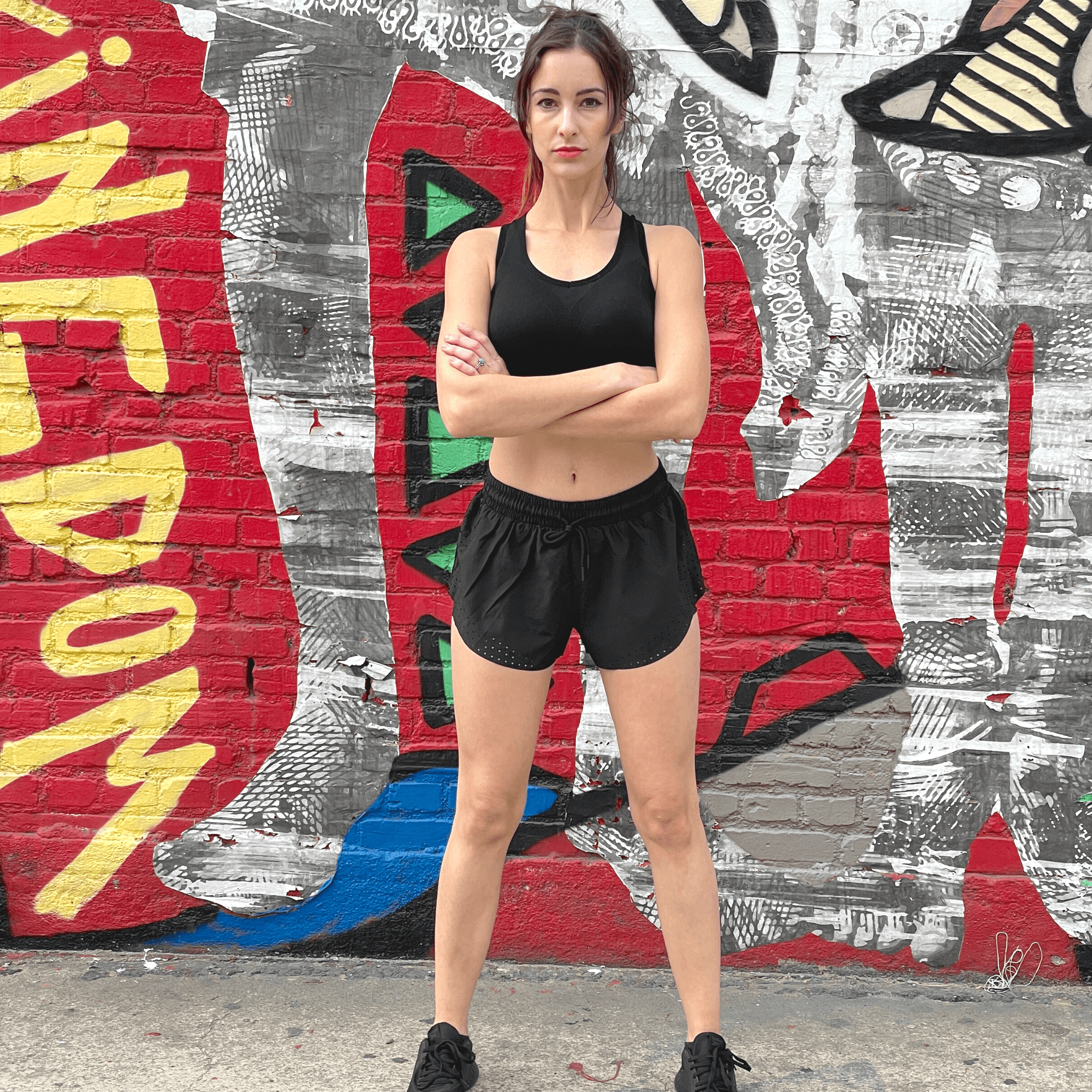 Arielle Athletic Shorts with Built-In Compression for Active Workout Comfort