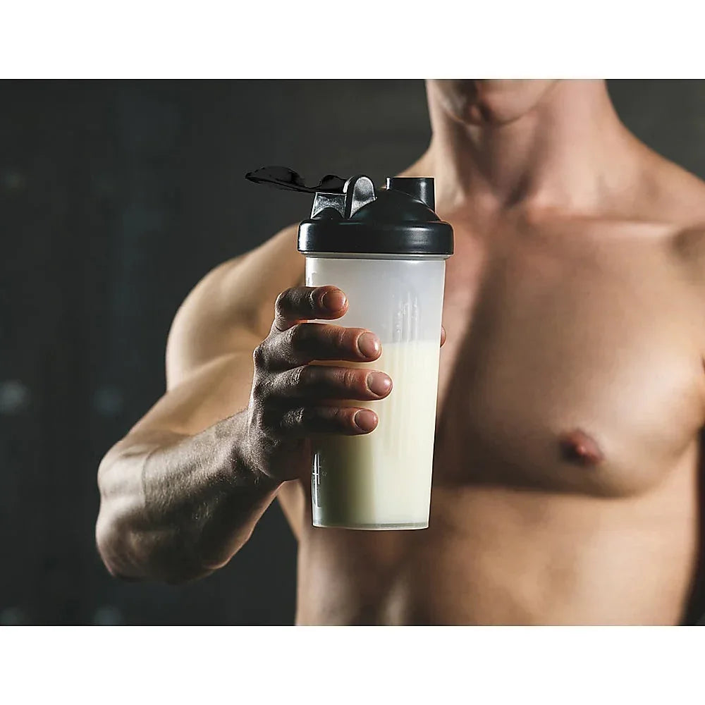 10x 700ml Protein Shaker Bottles with Mixer Ball for Gym Workouts