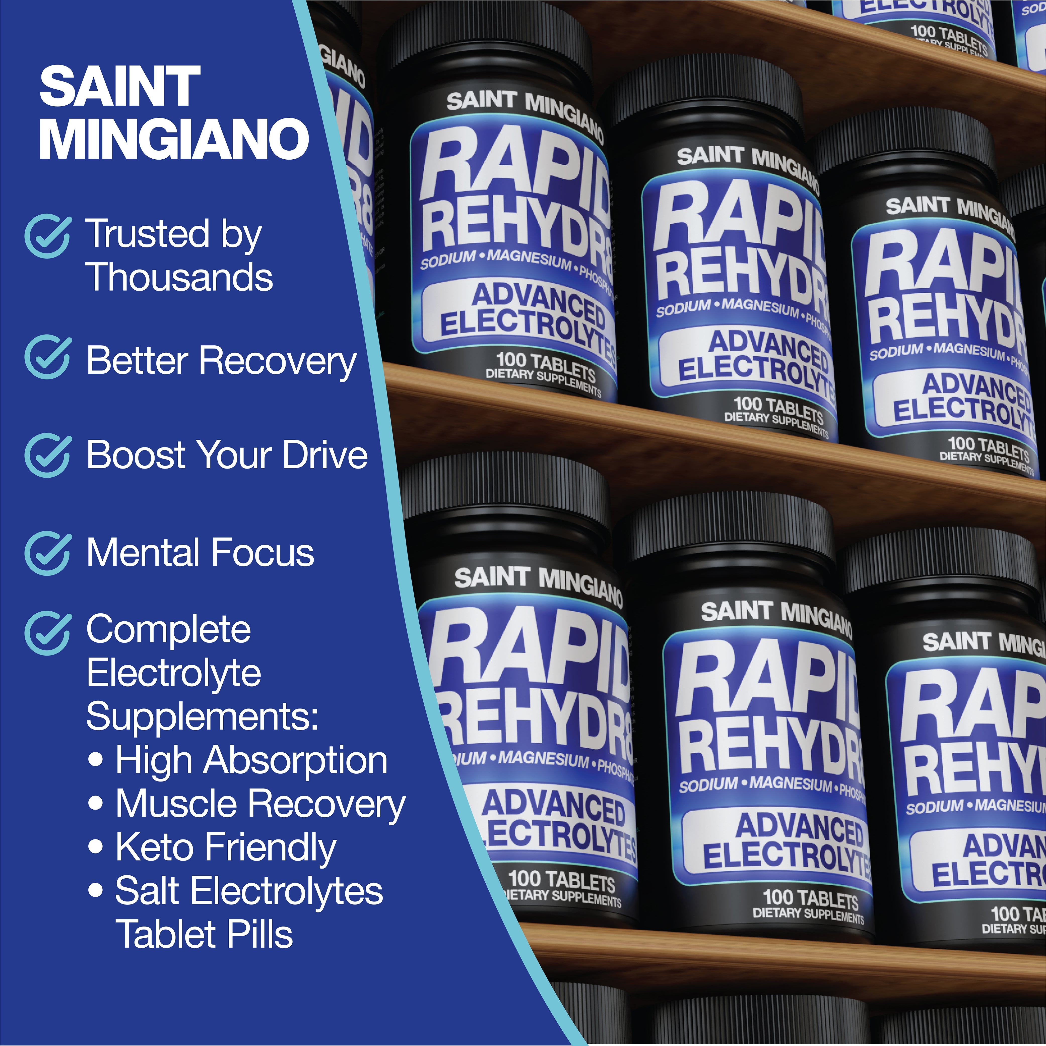 Rapid Rehydr8 Electrolyte Capsules for Muscle Recovery Hydration and Endurance Support