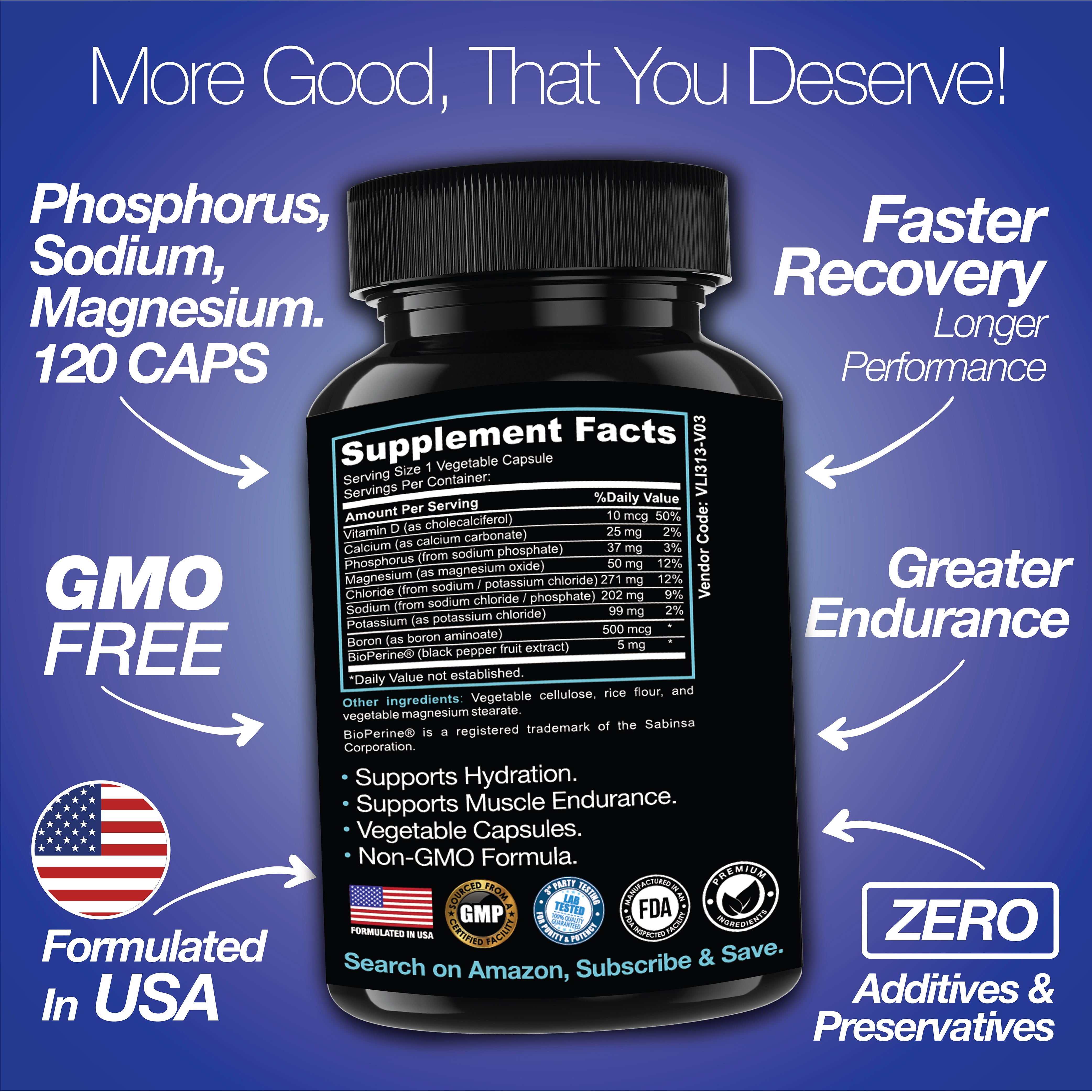 Rapid Rehydr8 Electrolyte Capsules for Muscle Recovery Hydration and Endurance Support