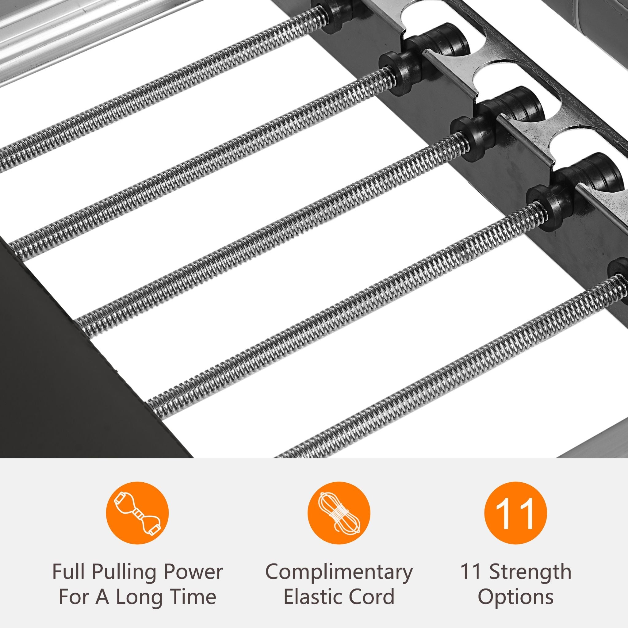 Extra-Large Pilates Reformer Machine with Resistance Cords and Rebounder Exercise