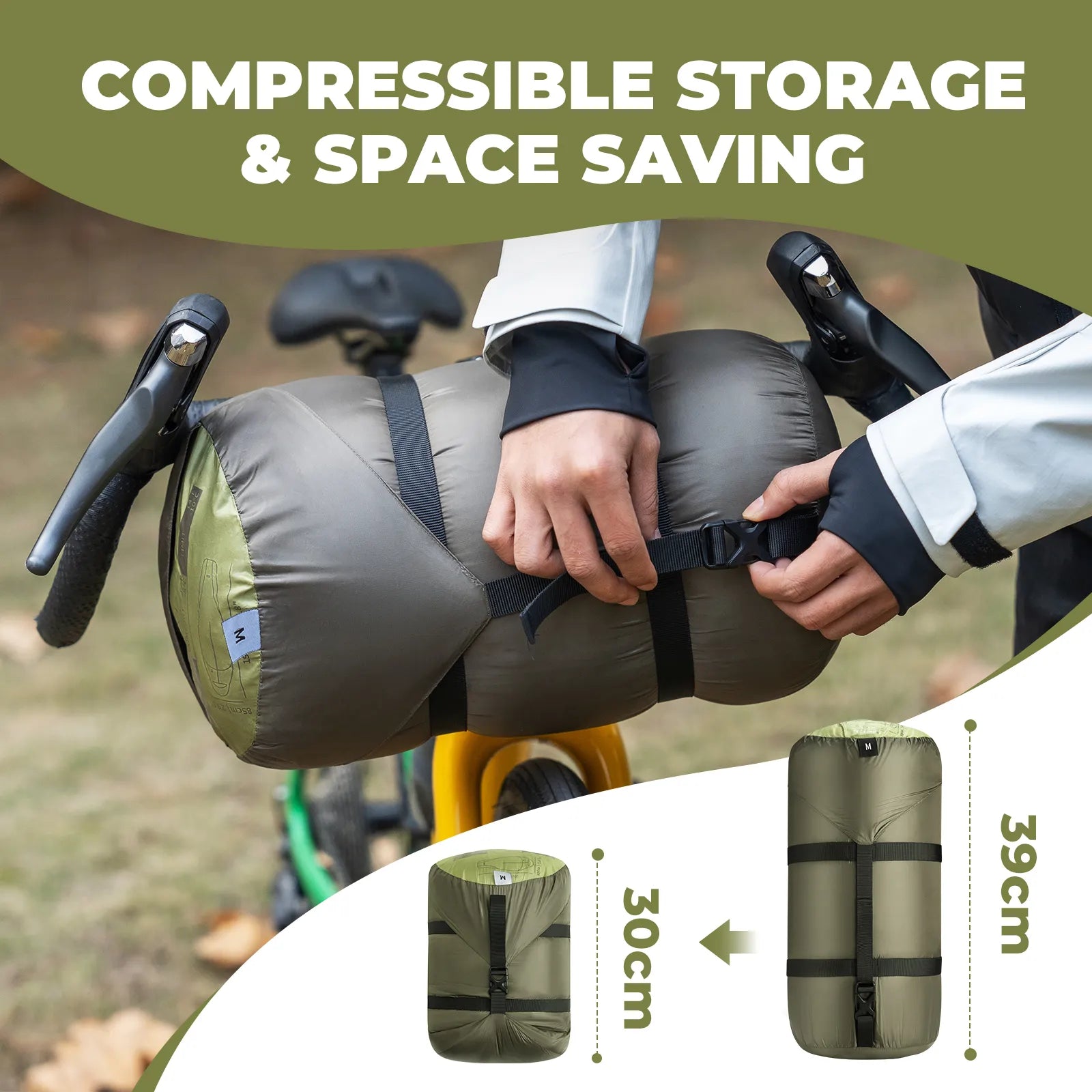 650 Fill Power Waterproof Mummy Sleeping Bag for Camping and Backpacking